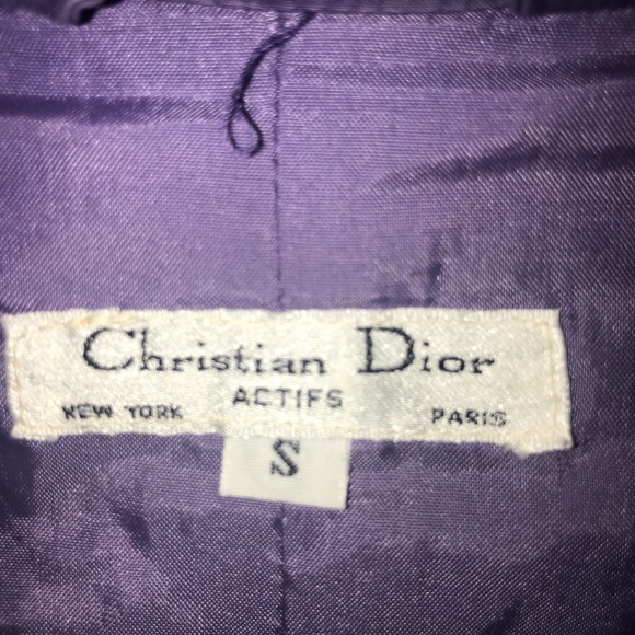 Vtg 80s/90s Christian Dior Streetwear 2 Piece Purple Matching Track Suit - Picture 6 of 16